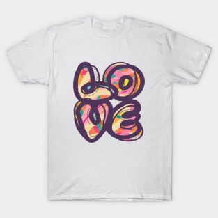 Colored Love For Valentine T-Shirt